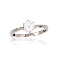 Sudraba gredzens, 18, 1.9 g, Sudrabs 925 prove, rodijs (pārklājums), Cirkoni