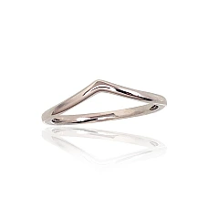 Серебряное кольцо, 17.5, 1.4 g, Серебро 925 проба, родий (покрытие)
