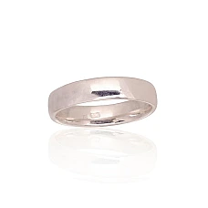 Серебряное обручальное кольцо, 15.5, 2.9 g, Серебро 925 проба
