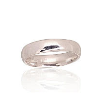 Серебряное обручальное кольцо, 19.5, 4 g, Серебро 925 проба