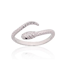 Silver ring, 16.5, 1.8 g, Silver 925 fineness, Rhodium (Plating), Zirkons