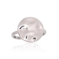 Серебряное кольцо, 19, 2.7 g, Серебро 925 проба, родий (покрытие)