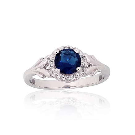 Women,  - Silver ring, Silver 925 fineness, Rhodium (Plating), Zirkons