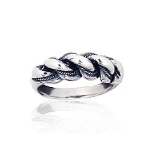 Silver ring, 17.5, 7.6 g, Silver 925 fineness, oxide (Plating), Handmade