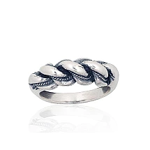 Silver ring, 20.5, 6.6 g, Silver 925 fineness, oxide (Plating), Handmade