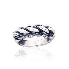 Silver ring, 20.5, 10.8 g, Silver 925 fineness, oxide (Plating), Handmade