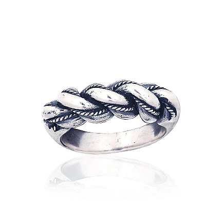 Women, Namejs - Silver ring, 20.5, 10.8 g, Silver 925 fineness, oxide (Plating), Handmade