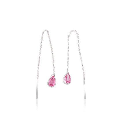 clips and other ear-rings,  - Silver earrings, 0.6 g, Silver 925 fineness, Zirkons