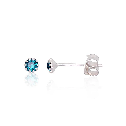 stud,  - Silver stud earrings, 0.3 g, Silver 925 fineness, Zirkons