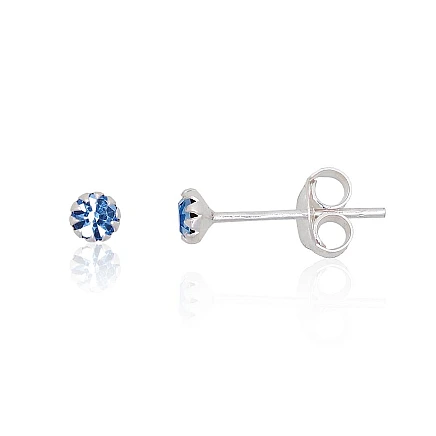 stud,  - Silver stud earrings, 0.3 g, Silver 925 fineness, Zirkons