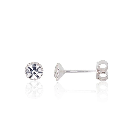 stud,  - Silver stud earrings, 0.4 g, Silver 925 fineness, Zirkons