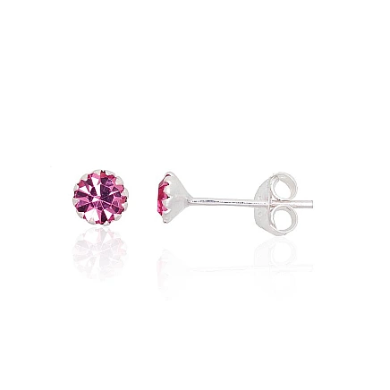 stud,  - Silver stud earrings, 0.4 g, Silver 925 fineness, Zirkons