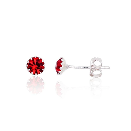 stud,  - Silver stud earrings, 0.4 g, Silver 925 fineness, Zirkons