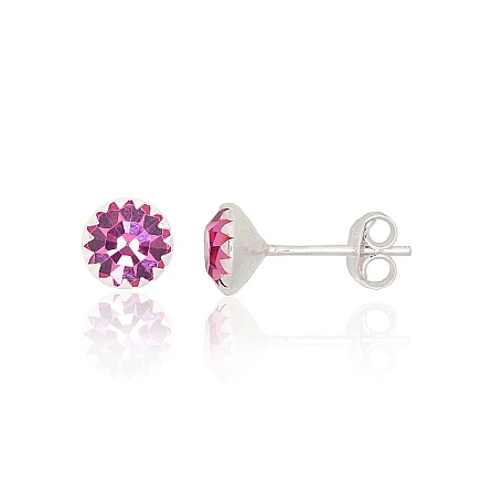 stud,  - Silver stud earrings, 0.7 g, Silver 925 fineness, Zirkons