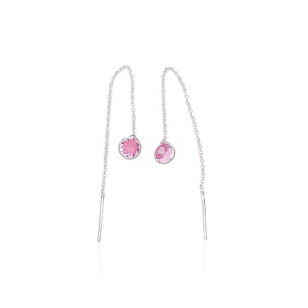 clips and other ear-rings,  - Silver earrings, 0.7 g, Silver 925 fineness, Zirkons