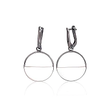 Silver earrings, 4.5 g, Silver 925 fineness, Rhodium (Plating)
