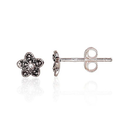 stud,  - Silver stud earrings, 0.6 g, Silver 925 fineness, oxide (Plating)