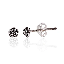 Серебряные серьги-пуссеты, 0.5 g, Серебро 925 проба, оксид (покрытие)