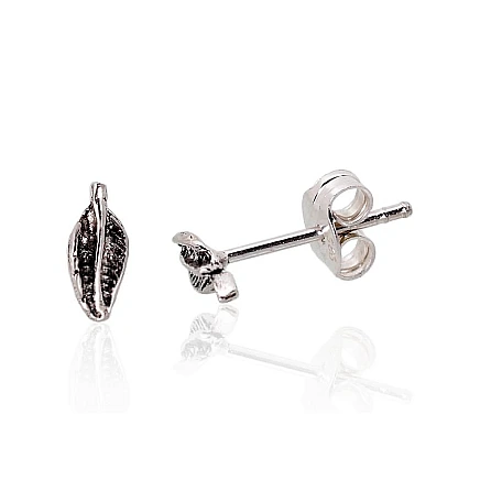 stud,  - Silver stud earrings, 0.5 g, Silver 925 fineness, oxide (Plating)