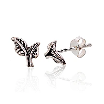 Silver stud earrings, 0.7 g, Silver 925 fineness, oxide (Plating)