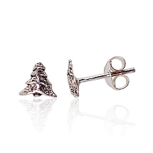 Серебряные серьги-пуссеты, 0.6 g, Серебро 925 проба, оксид (покрытие)