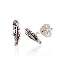 Серебряные серьги-пуссеты, 0.5 g, Серебро 925 проба, оксид (покрытие)
