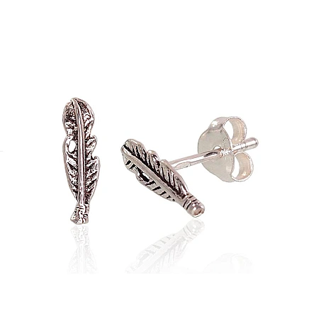 stud,  - Silver stud earrings, 0.5 g, Silver 925 fineness, oxide (Plating)