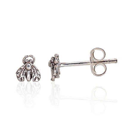 stud,  - Silver stud earrings, 0.5 g, Silver 925 fineness, oxide (Plating)