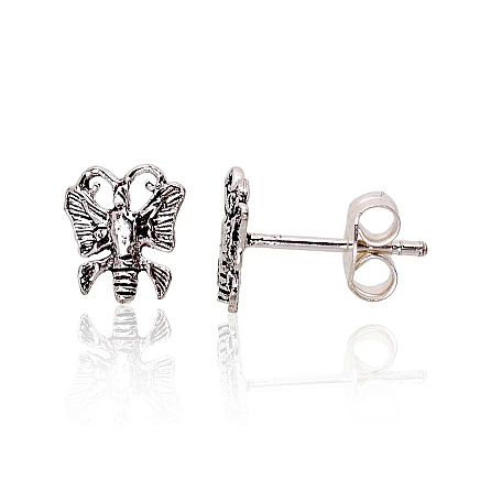 stud,  - Silver stud earrings, 0.7 g, Silver 925 fineness, oxide (Plating)