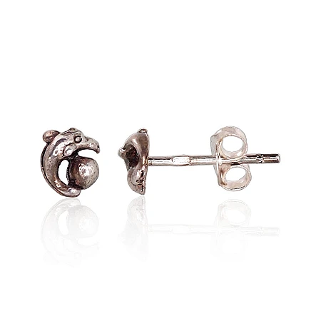 stud,  - Silver stud earrings, 0.7 g, Silver 925 fineness, oxide (Plating)