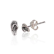 Серебряные серьги-пуссеты, 0.6 g, Серебро 925 проба, оксид (покрытие)