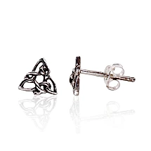 Silver stud earrings, 0.7 g, Silver 925 fineness, oxide (Plating)