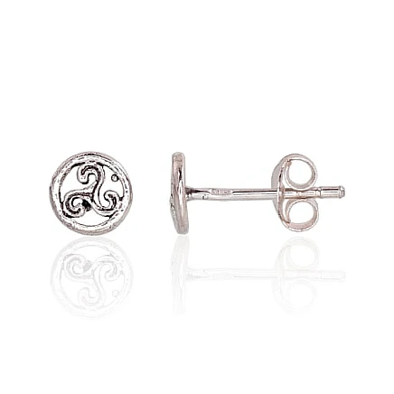 stud,  - Silver stud earrings, 0.6 g, Silver 925 fineness, oxide (Plating)
