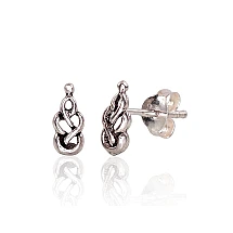 Серебряные серьги-пуссеты, 0.5 g, Серебро 925 проба, оксид (покрытие)