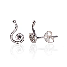 Silver stud earrings, 0.7 g, Silver 925 fineness, oxide (Plating)