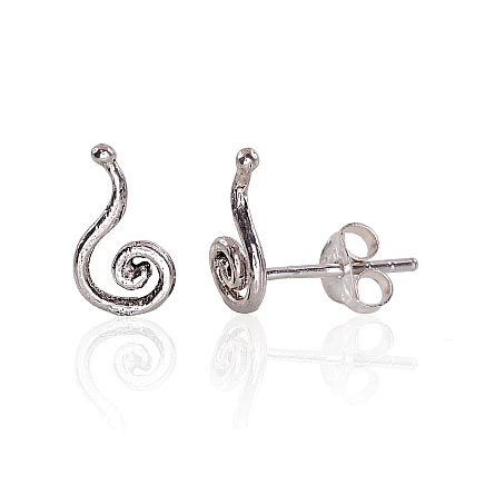 stud,  - Silver stud earrings, 0.7 g, Silver 925 fineness, oxide (Plating)