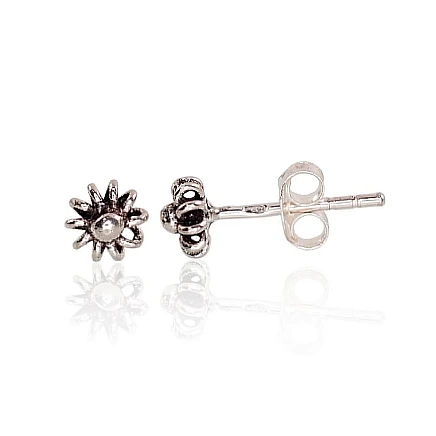 stud,  - Silver stud earrings, 0.7 g, Silver 925 fineness, oxide (Plating)