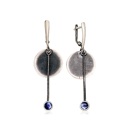 K-Exclusive  collection,  - Silver earrings, 7.4 g, Silver 925 fineness, oxide (Plating), Mother-of-pearl