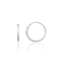 Silver earrings-rings, 0.3 g, Silver 925 fineness
