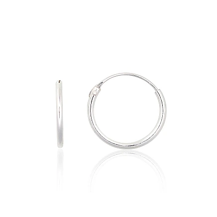 earrings-rings,  - Silver earrings-rings, 0.3 g, Silver 925 fineness