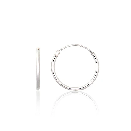 earrings-rings,  - Silver earrings-rings, 0.4 g, Silver 925 fineness