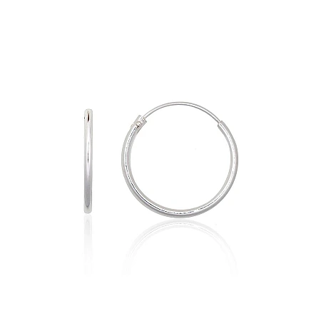 earrings-rings,  - Silver earrings-rings, 0.4 g, Silver 925 fineness