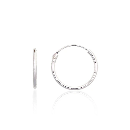 earrings-rings,  - Silver earrings-rings, 0.4 g, Silver 925 fineness