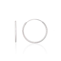 Silver earrings-rings, 0.6 g, Silver 925 fineness