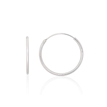 earrings-rings,  - Silver earrings-rings, 0.6 g, Silver 925 fineness