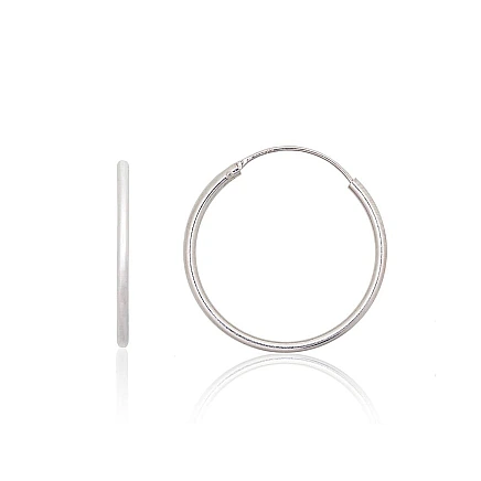 earrings-rings,  - Silver earrings-rings, 1.1 g, Silver 925 fineness
