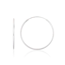 Sudraba auskari-riņķīši, 1.4 g, Sudrabs 925 prove