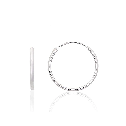 earrings-rings,  - Silver earrings-rings, 1.1 g, Silver 925 fineness