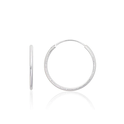 earrings-rings,  - Silver earrings-rings, 1.2 g, Silver 925 fineness