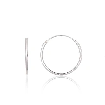 Silver earrings-rings, 0.7 g, Silver 925 fineness